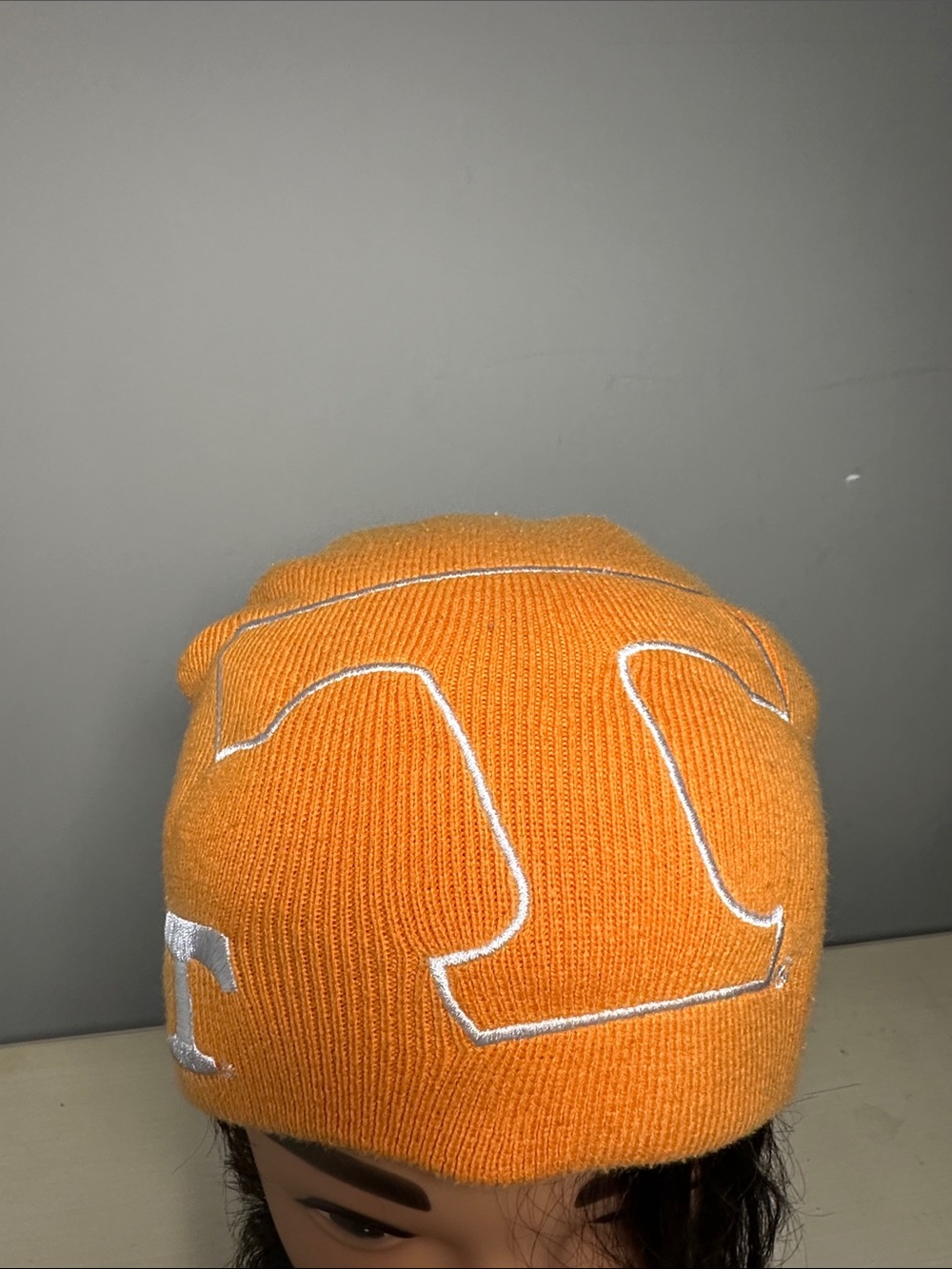 Starter Tennessee Volunteers y2k Big T Orange Knit Beanie with Embroidered Logo